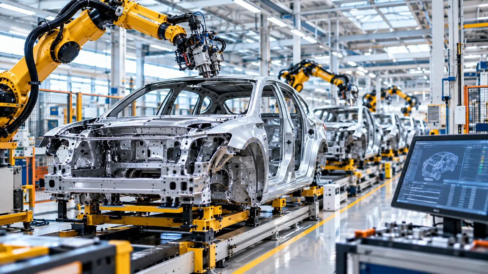 Automobile : ligne de production et flux industriels